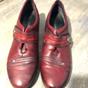 Remonte Dark Red Leather Shoes S 42